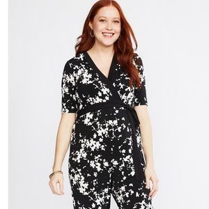 Motherhood floral maternity romper